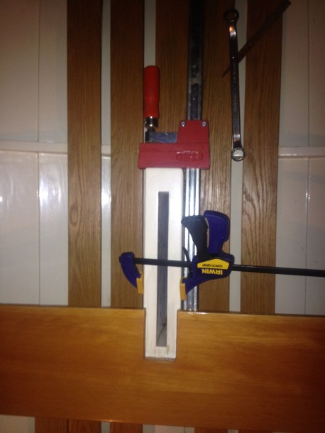 Lot's of clamps and airplane grade epoxy!