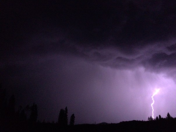 Yes! We do get lightning @ the Ranch!